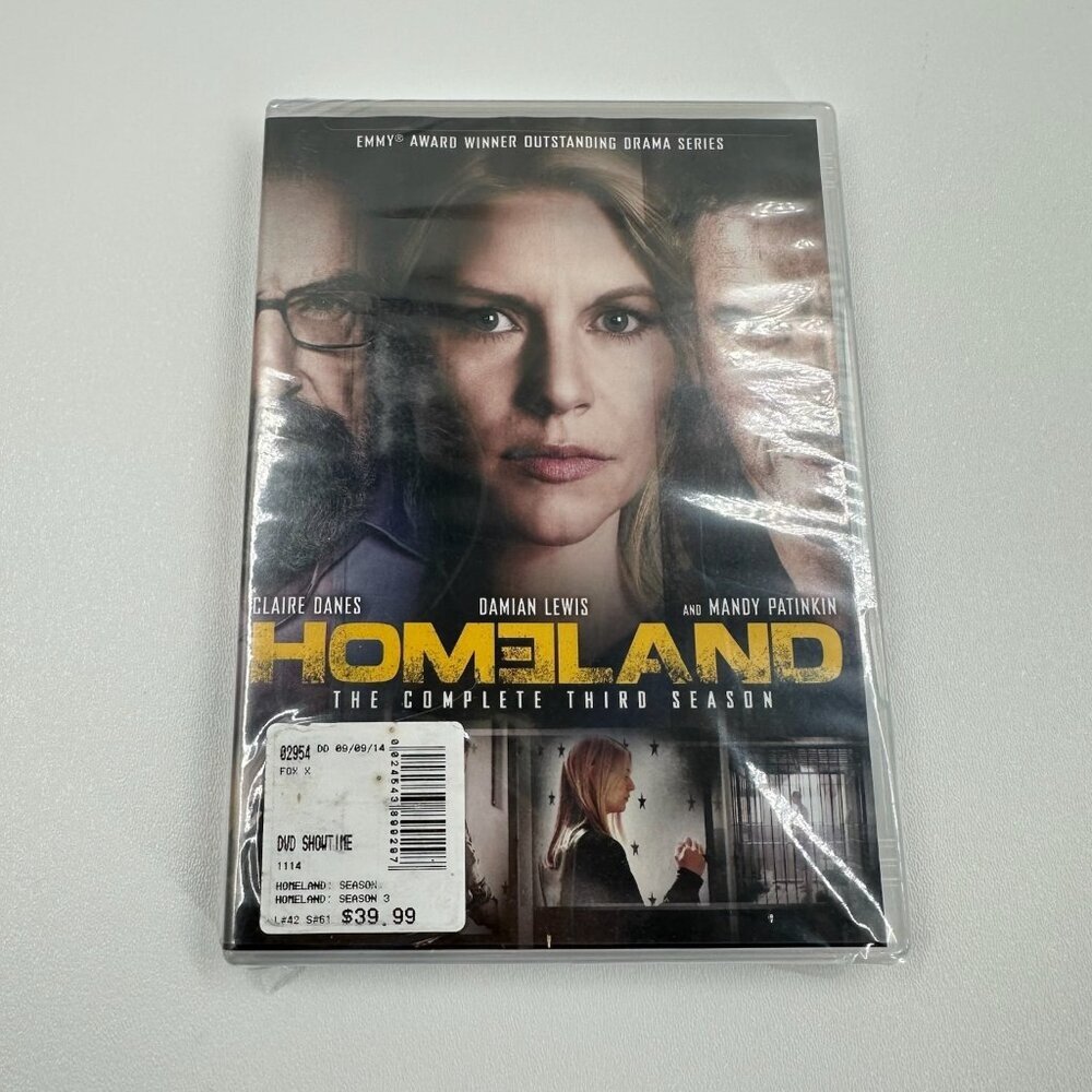 Homeland The Complete Third Season DVD Claire Danes Sealed 4-Disc Set TV Drama